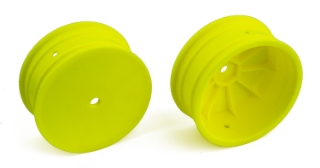 Picture of Team Associated 12mm Hex 2.2 4WD Front Buggy Wheels (2) (B64) (Yellow)