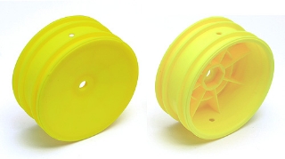 Picture of Team Associated 12mm Hex 2.2 Front Buggy Wheels (2) (B6) (Yellow)