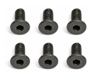 Picture of Team Associated 2.5x0.45x6mm Flat Head Hex Screw (6)