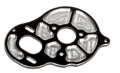 Picture of Team Associated Aluminum Factory Team "3 Gear" Motor Plate (Black)