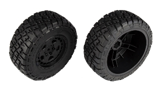 Picture of Team Associated Pro4 SC10 Pre-Mounted Off-Road Tires w/Fifteen52 Wheels (Black)