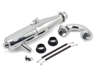 Picture of ProTek RC 2090 Tuned Exhaust Pipe w/75mm Manifold (Welded Nipple)