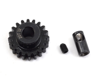 Picture of ProTek RC Steel 32P Pinion Gear w/3.17mm Reducer Sleeve (Mod .8) (5mm Bore) (20T)