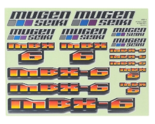 Picture of Mugen Seiki MBX6 Decal Sheet
