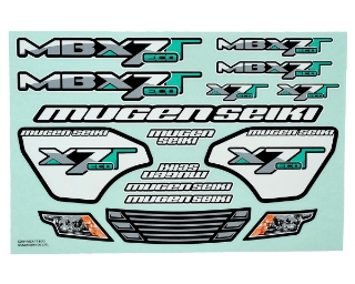 Picture of Mugen Seiki MBX7TE Decal Sheet