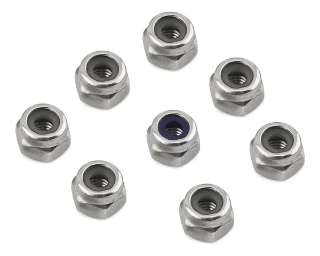 Picture of ST Racing Concepts Hinge Pin Locknut Set (8) (Silver)