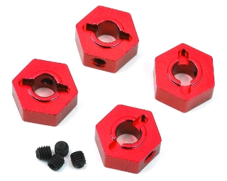 Picture of ST Racing Concepts Traxxas 4Tec 2.0 Aluminum Hex Adapters (4) (Red)