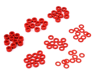 Picture of Yeah Racing 3x0.25/0.5/1.5/2/2.5/3mm Flat Washer Set (Red) (70)