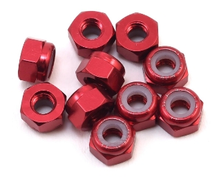 Picture of Yeah Racing 3mm Aluminum Lock Nut (10) (Red)