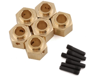 Picture of Yeah Racing Traxxas TRX-6 High Mass Brass 12x8mm Wheel Hexes (6)