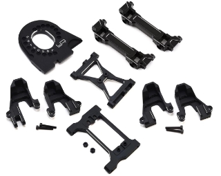 Picture of Yeah Racing Traxxas TRX-4 Aluminum Essentials Upgrade Set (Black)