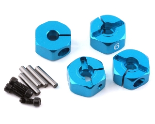 Picture of Yeah Racing Aluminum Clamping 12mm Hex (Blue) (4) (6mm)