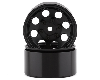 Picture of SSD RC 8 Hole 1.55” Steel Beadlock Crawler Wheels (Black) (2)