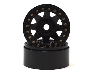 Picture of SSD RC 1.9” Steel 8 Spoke Beadlock Wheels (Black) (2)