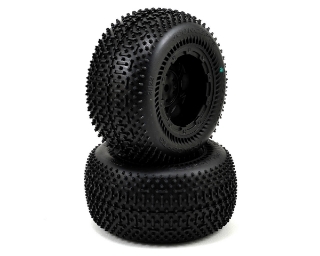 Picture of JConcepts Goose Bumps 2.8 Pre-Mounted Rear Wheels (Tense) (2) (Black) (Green)