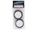 Picture of JConcepts Fuzz Bite LP 2.2" Mounted Rear Buggy Carpet Tires (White) (2) (Pink)