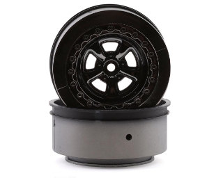 Picture of Team Associated DR10 Drag Racing Rear Wheels (Black Chrome) (2)