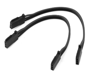 Picture of Futaba 100mm FF-GBB Heavy Duty Gyro Extension Cords (2) (Black)