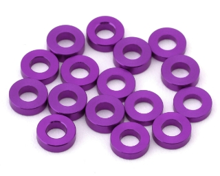 Picture of Team Brood 3x6mm 6061 Aluminum Ball Stud Washers Medium Kit (Purple) (16)