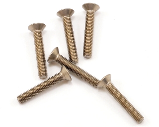 Picture of Kyosho 3x18mm Titanium Flat Head Hex Screw (6)