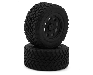 Picture of Team Associated Pro2 LT10SW Pre-Mounted Rear Tires (Black) (2)