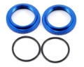 Picture of Team Associated 12mm Big Bore Threaded Collar (Blue) (2)