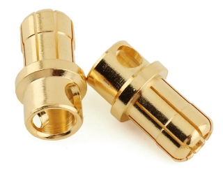 Picture of ProTek RC 8.0mm "Super Bullet" Solid Gold Connectors (2 Male)