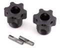 Picture of Tekno RC Aluminum 17mm Lightened Hex Wheel Hub Set (Gun Metal) (2) (+3mm Offset)