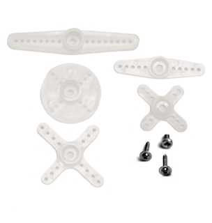 Picture of Plastic Micro Servo Horn Set, for Plastic Gear Servos, 21 Tooth