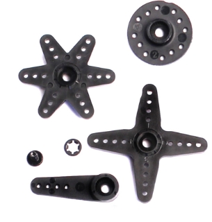 Picture of Plastic Standard Servo Horn Set, for Metal Gear Servos, 25 Tooth