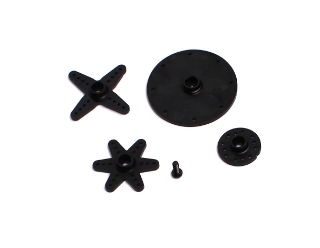 Picture of Plastic Standard Servo Horn Set, for Plastic Gear Servos, 25 Tooth