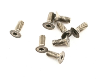 Picture of Mugen Seiki 4x10mm Titanium SJG Flat Head Screws (8)
