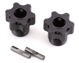Picture of Tekno RC Aluminum 17mm Lightened Hex Wheel Hub Set (Gun Metal) (2) (+4mm Offset)
