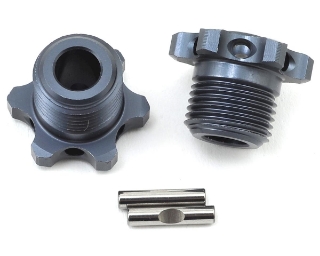 Picture of Tekno RC 17mm Narrow Aluminum Wheel Hub (Gun Metal) (2) (for TKR5580)