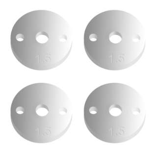 Picture of Team Associated Factory Team 12mm V2 Shock Piston (4) (2x1.5mm)