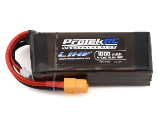Picture of ProTek RC 4S 90C Si-Graphene + HV LiPo Battery w/XT60 Connector (15.2V/1800mAh)