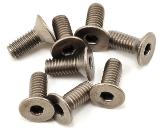Picture of ProTek RC 4x10mm Titanium Flat Head Hex Screw (8)