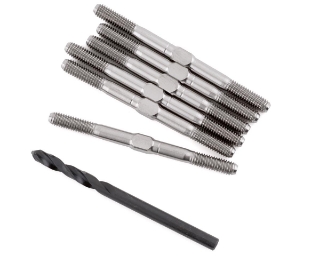 Picture of Lunsford Associated RC10B6.3 "Super Duty" Titanium Turnbuckle Kit (6)