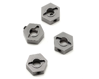 Picture of ST Racing Concepts 12mm Aluminum Hex Adapters (Gun Metal) (4) (Slash 4x4)