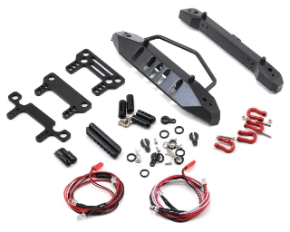 Picture of Yeah Racing Aluminum SCX10 Front & Rear Bumper Set w/Heavy Duty Shackle & LEDs