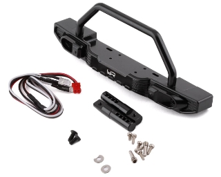Picture of Yeah Racing Axial SCX10 III Aluminum Front Bumper Bar w/LED Set (Black)