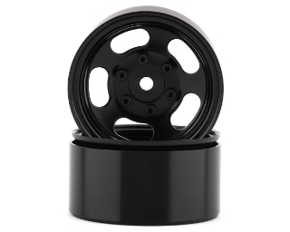 Picture of SSD RC Slot 1.55” Steel Beadlock Crawler Wheels (Black) (2)