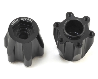 Picture of JConcepts Tribute 12mm Aluminum Hex Adaptor (Black) (2) (25mm Offset)