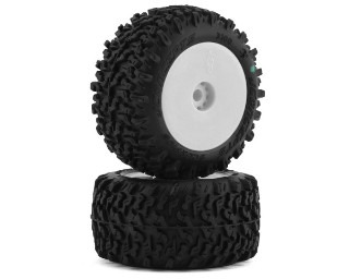 Picture of JConcepts Mini-B/Mini-T Scorpios Pre-Mounted Rear Tires (White) (2) (Green)