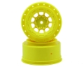Picture of JConcepts 12mm Hex Hazard Short Course Wheels w/3mm Offset (Yellow) (2) (SC5M)