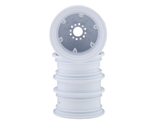 Picture of JConcepts Krimson Dually 2.6" Dual Truck Wheels w/Adaptors & Covers (White) (2)