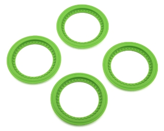 Picture of JConcepts Tribute Monster Truck Wheel Mock Beadlock Rings (Green) (4)