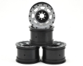 Picture of JConcepts Vengeance 2.2 Rock Crawler Wheels (4) (Black/Chrome)