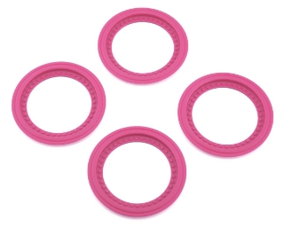 Picture of JConcepts Tribute Monster Truck Wheel Mock Beadlock Rings (Pink) (4)