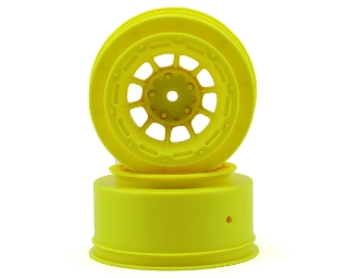 Picture of JConcepts 12mm Hex Hazard Short Course Wheels (Yellow) (2)